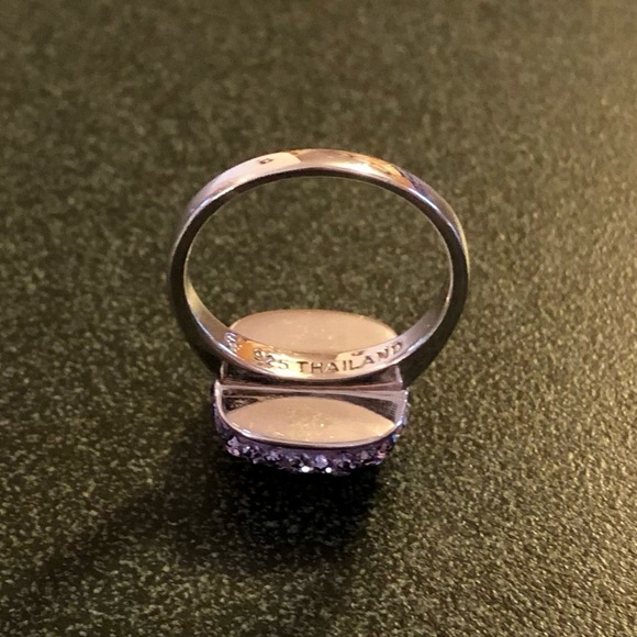 EUC QVC - Chelsea Taylor 925 Ombre Swarovski Crystal Ring, SZ 6 - Picture 8 of 13